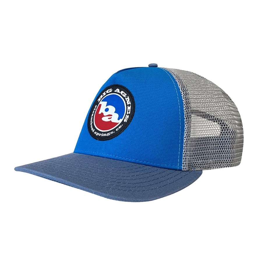 Apparel * | Big Agnes Classic Logo Trucker Hat Blue / Slate