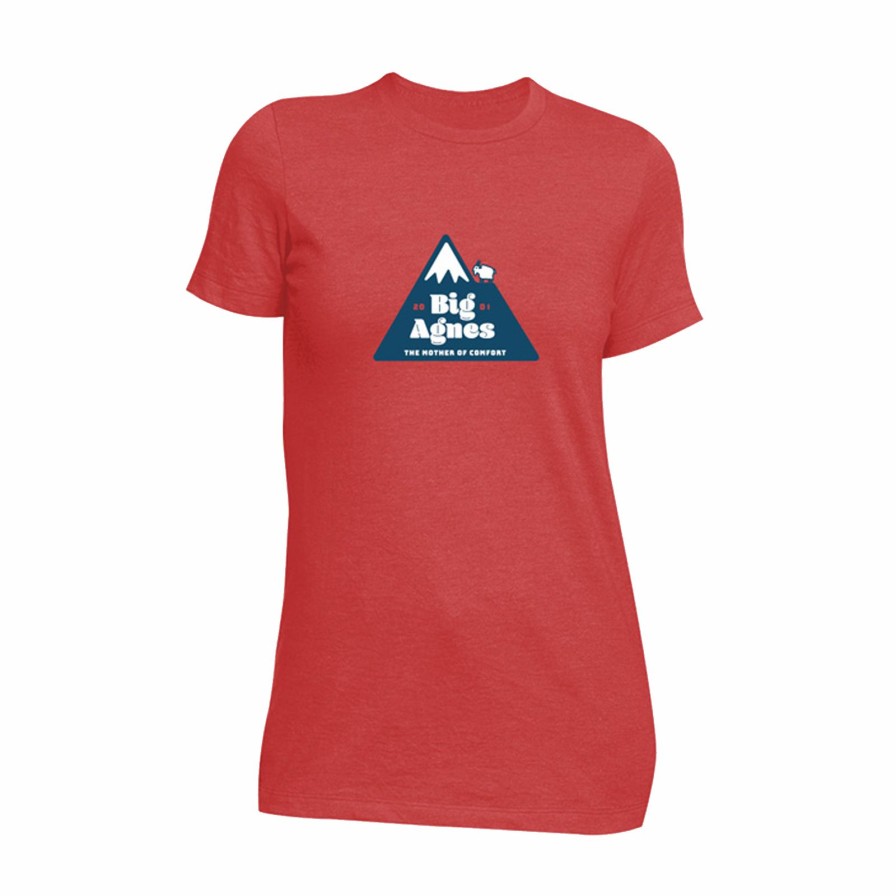 Apparel * | Big Agnes Women'S Retro Summit T-Shirt Red Heather