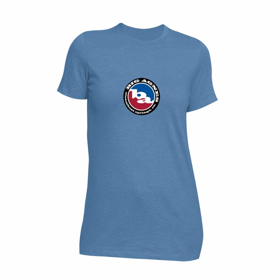 Apparel * | Big Agnes Women'S Classic Logo T-Shirt Blue Heather