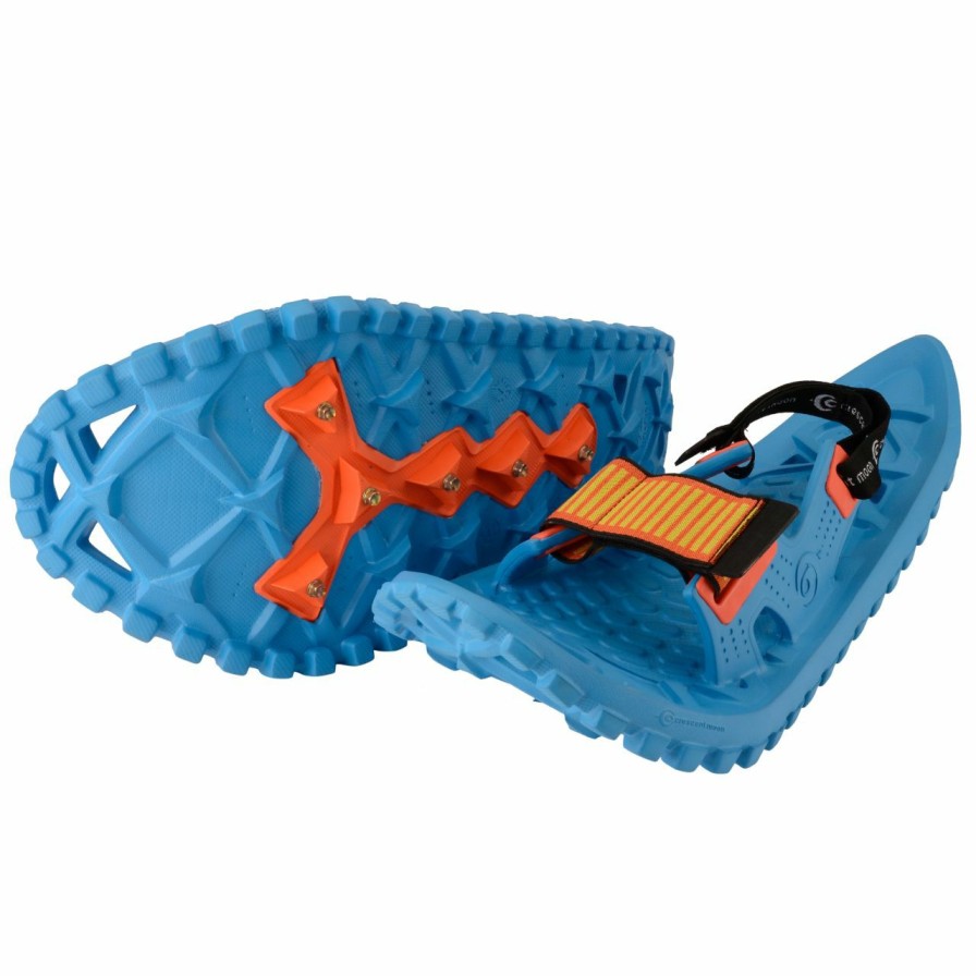 Snow * | Crescent Moon Luna Foam Snowshoes Kid'S Ocean Blue